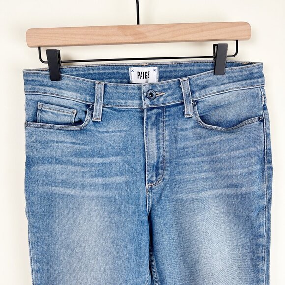 Anthropologie Paige Colette Crop Kick Flare High Rise Waisted Cropped Jeans 28 - Picture 4 of 12